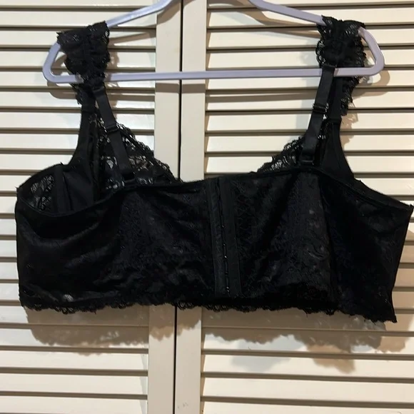 TORRID CURVES Striped Floral Lace Underwire Bra size 4 - Picture 8 of 12